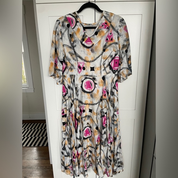 One of a kind Geometric Print Dress - Picture 1 of 4